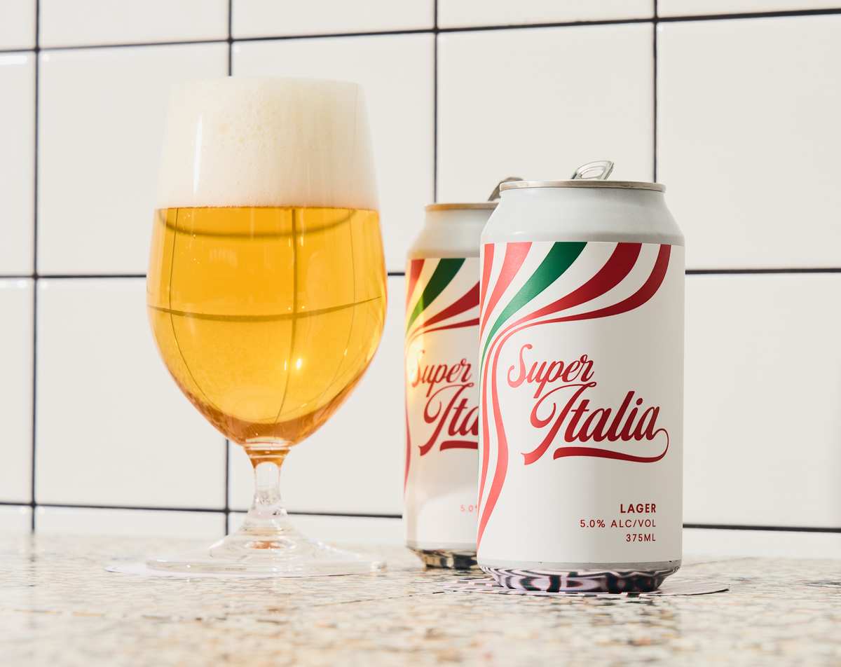 Mitolo Wines first beer - Super Italia Lager