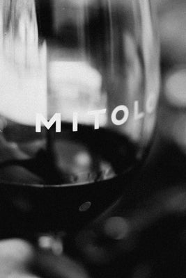 Glass of Mitolo red wine