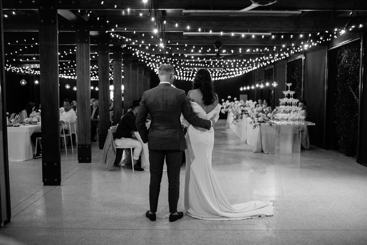 Bride and Groom's first dance during their wedding at Mitolo Wines